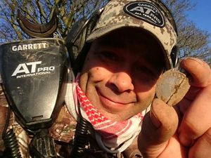 Supporting image for story: Sixpence for you thoughts: Shropshire detectorist unearths rare coins 