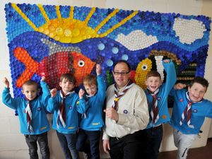 Supporting image for story: Bottle top Beaver mural to raise waste awareness