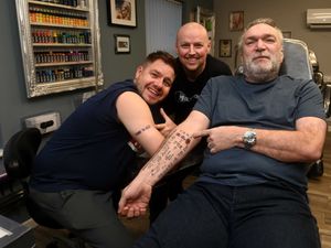 Supporting image for story: Football hardman Neil 'Razor' Ruddock gets Wolves tattoo after hearing about plight of girl, three