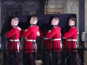 Supporting image for story: Forces stage early-hours rehearsal for Queen’s funeral procession