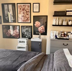 One of the therapy sooms at Elaine's Beauty Spot salon 