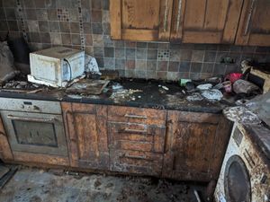 Supporting image for story: Inside the filthy home where woman kept 13 sick and neglected pets before their rescue