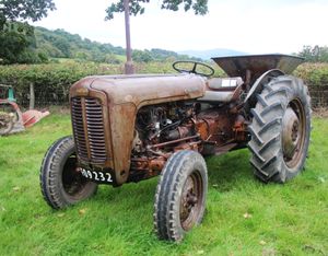 Keith Williams of Gwystre won the best original vintage tractor