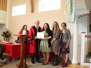 Supporting image for story: Ludlow charity recognised with civic award for contribution to community