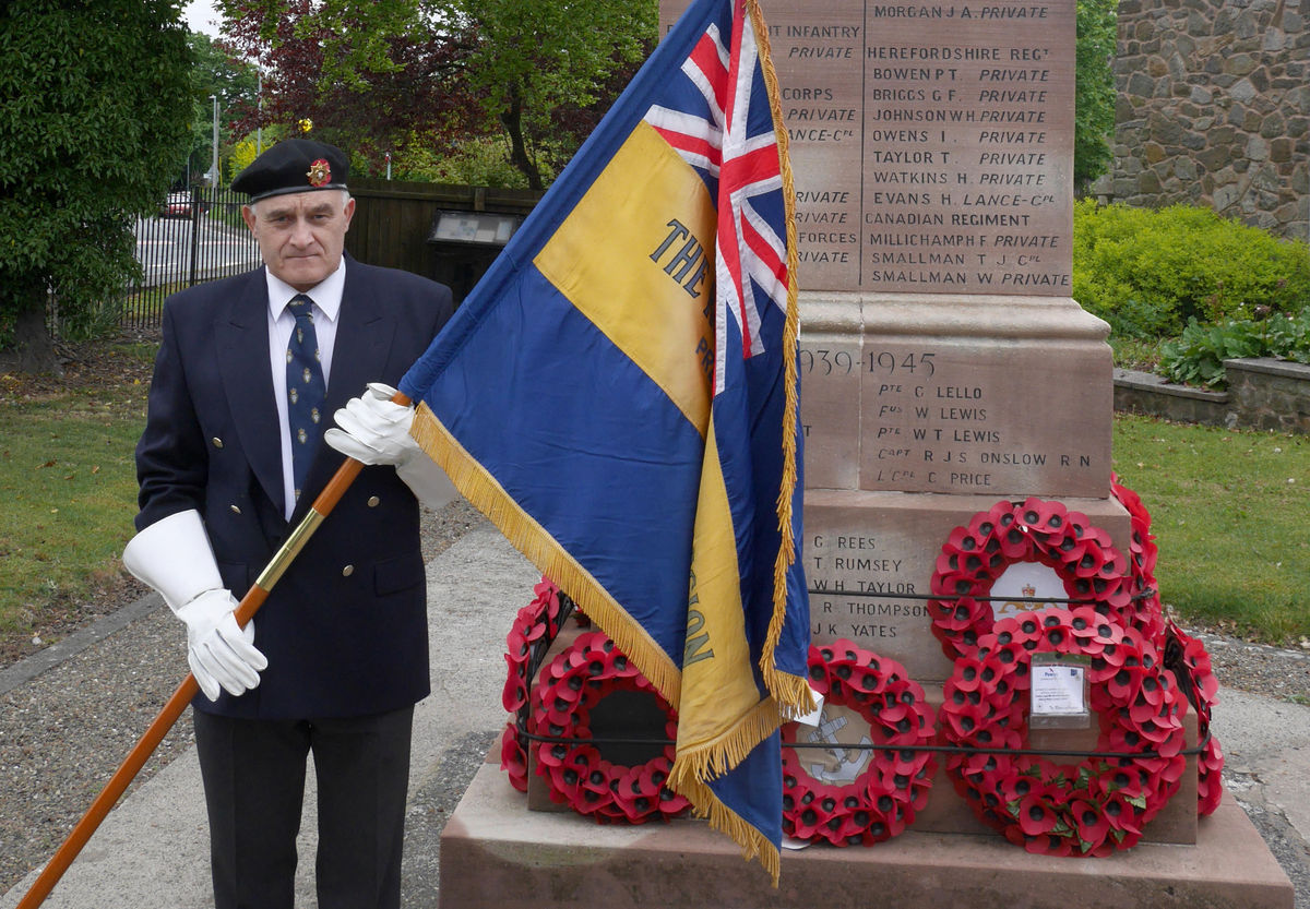 Veterans, Royal British Legion members, dignitaries and residents attended the 80th anniversary VE Day service in Presteigne