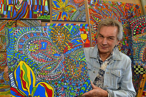 Supporting image for story: Former engineer in first art show at Ludlow