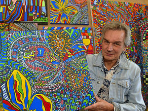 Supporting image for story: Former engineer in first art show at Ludlow