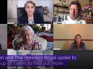 Supporting image for story: Video call hiccup for Queen and Anne