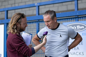 Bucks boss Kevin Wilkin (right).