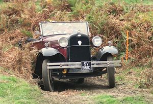 Jessica Scudamore with her Ford model A