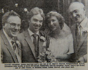 Alan's daughter Jayne married John Guest's son Ian