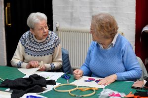 Stitchers and Skivers group at Walsall Leather Museum.