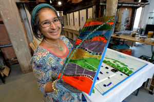 Mosaic artist Caroline Jariwala who is taking part in the festival