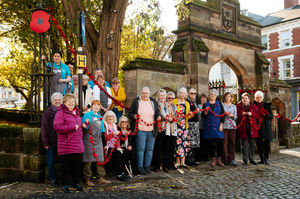 Newport Knit and Natter have been making poppies for the town