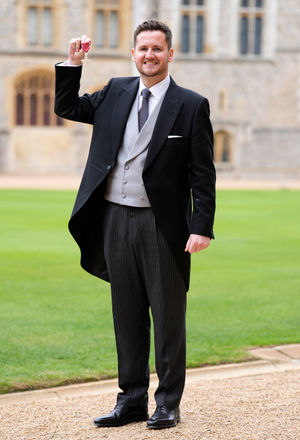 The medal recognises Steven Davies' services to sport