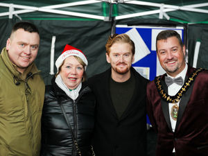Supporting image for story: Thousands flock to see Coronation Street star switch on Wednesbury's festive lights