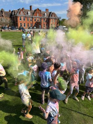 Moor Park School's colour run raised more than £1,000 for Hope House Children's Hospice.