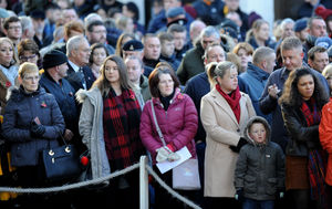 Crowds gathered for the Wolverhampton Remembrance Sunday service