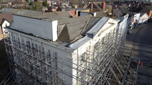 The Grade II listed former Royal Victoria Hotel in Newport. Picture: Newport Drone Man on Facebook