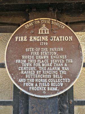 Plaque on the side of the building in Church Street