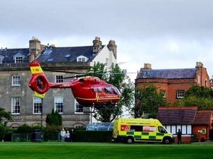Supporting image for story: Air ambulance lands in Quarry after woman's town-centre fall