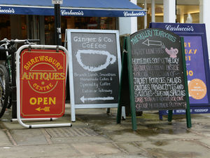 Supporting image for story: Call to traders over Shrewsbury street clutter 