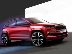 Supporting image for story: Skoda gives a glimpse at design of upcoming Karoq