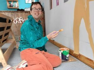 Supporting image for story: Banksy-inspired artist looking to inspire other adults with learning disabilities to tap into their creativity
