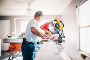 Domestic building works taking place.
