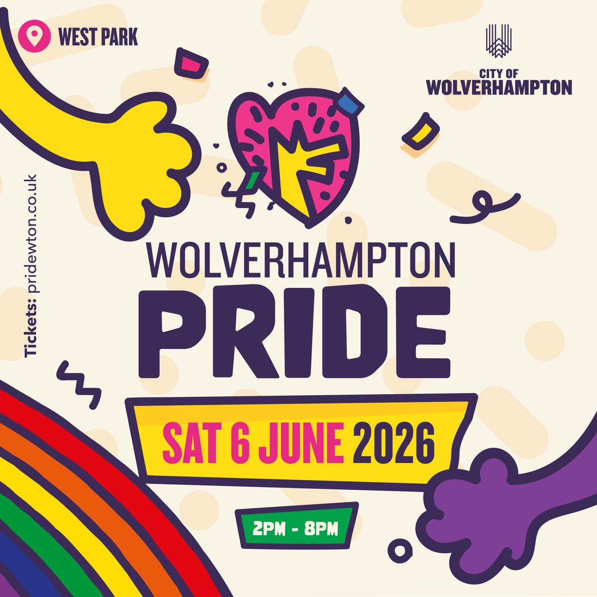 New location confirmed for Wolverhampton Pride 2026 as tickets go on sale