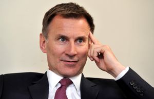 Foreign Secretary Jeremy Hunt at Ludlow Racecourse