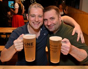 Rich Cruice and Paul Connor at the Molineux Oktoberfest