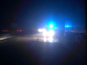 Supporting image for story: Crews tackle two lorry fires on M54