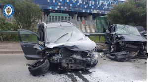 A family of five were injured as a result of the crash