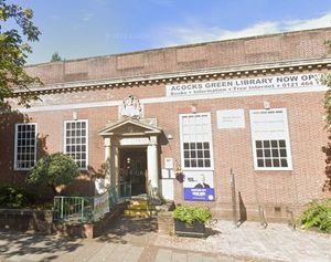 Acocks Green Library in Birmingham. Taken from Google Maps.