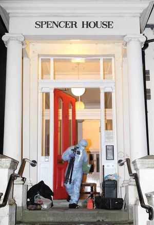 A forensic expert at Spencer House