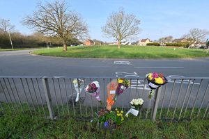 Tributes left for cyclist who died in a collision with a car near Brownhills on the Chester Road North Island