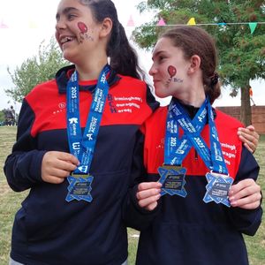 Two youngsters from Team BCH (Birmingham Children's Hospital) who competed in the British Transplant Games.