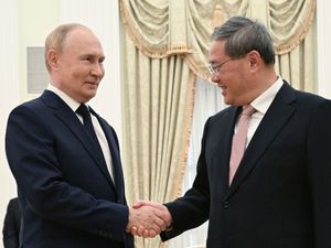 Supporting image for story: Putin meets Chinese premier as relations deepen