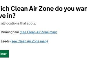 Supporting image for story: Online clean air zone checker launched to help drivers prepare for extra charges