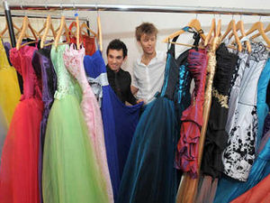 Supporting image for story: School friends making a success from prom dresses