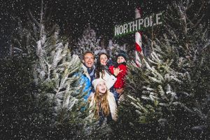 Family enjoys exploring the North Pole Adventure