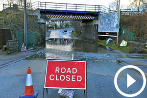 Supporting image for story: Heavy rain brings road chaos and mudslides
