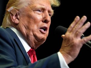 Supporting image for story: Trump turns sights on Harris after Biden abandons race for the White House