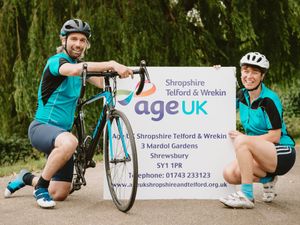Supporting image for story: Pedal power as Dean and Emma hit the high road for Age Concern