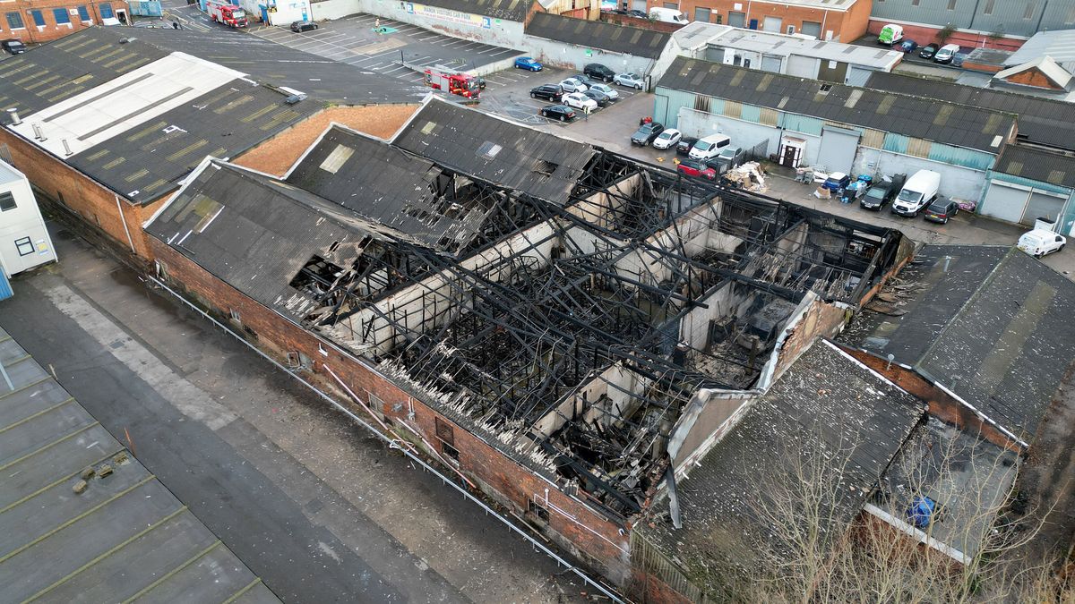 Watch: Dramatic drone images of gutted Walsall fireworks storage unit - blaze was tackled by over 50 firefighters Watch: Dramatic drone images of gutted Walsall fireworks storage unit - blaze was tackled by over 50 firefighters