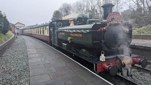 Llangollen's Steam Pannier 7754 will lead the festive celebrations.