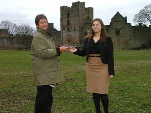 Supporting image for story: Keeper of 1,000 year old Ludlow Castle is just 23