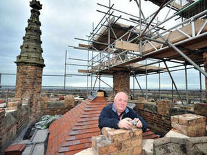 Supporting image for story: Roof repairs taking shape at Wellington church