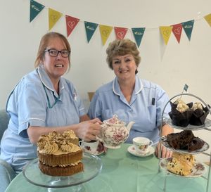 Severn Hospice Health Care Assistants Sharon Pugh and Barbara Hyne.
